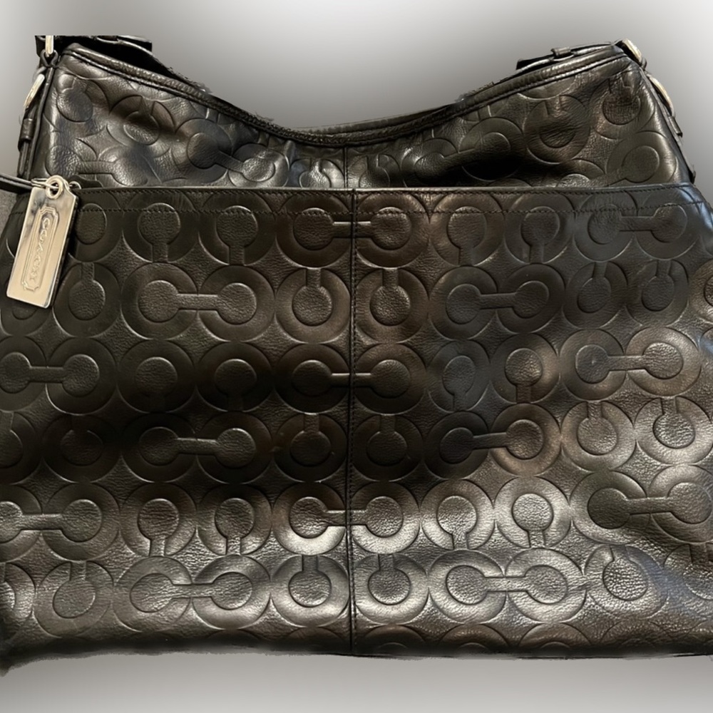 EUC VINTAGE COACH DOUBLE CC’S BLACK